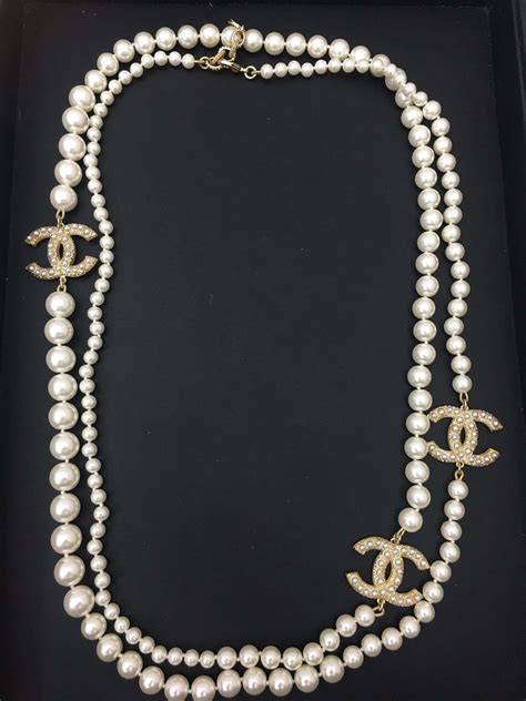 chanel necklaces 2019|genuine chanel necklace.